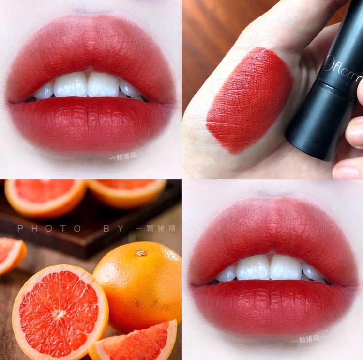 Clearance Turkey flormar gold tube DC29 pure plant lipstick black tube 208 dirty orange lasting