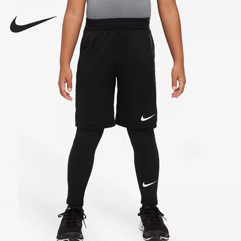 Nike Genuine Quick-Drying Training Tights for Boys and Girls, Outdoor Sports Pants Dm8530