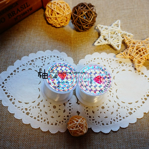 Плетеный аксессуар, прозрачная леска, шелковые нитки, эластичный браслет, ожерелье, бусины, штора, DIY