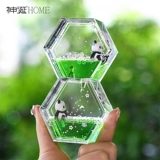 Милая панда, декомпрессионная утечка масла, песочные часы, креативные украшения, эмоциональная стабильность, настольный таймер падения масла, подарок на детский день