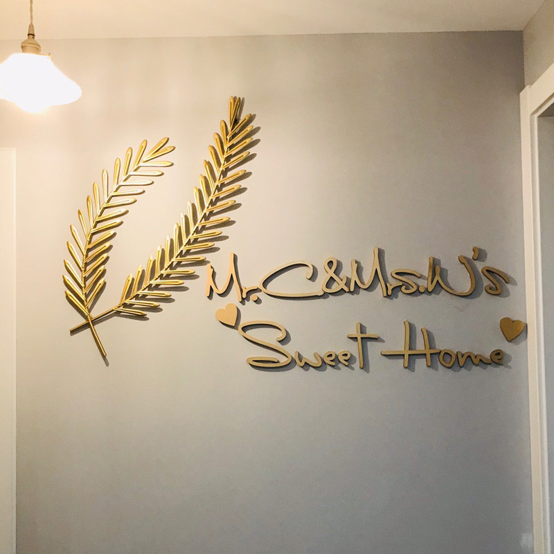 Nordic ins style creative homestay dining room wall Wall pendant porch living room sofa background wall decorations