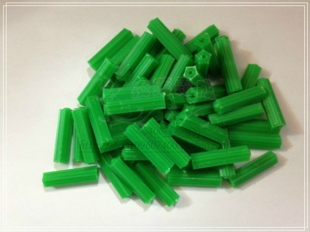 New green 6mm8mm puff plug PE puff tube plastic puff tube round puff tube plastic expansion screw