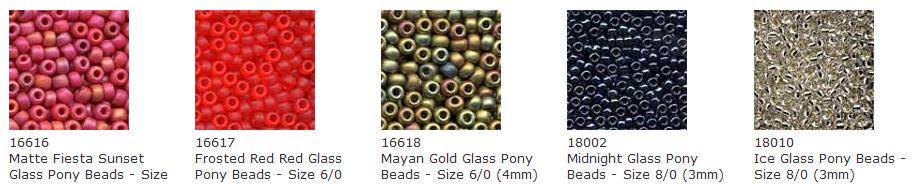 American original imported MILL HILL beads) MH beads) 16 (6)) 18 (8) with a large bead at the beginning