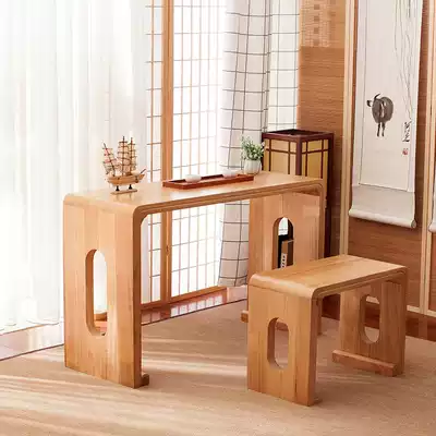 Miaoyi paulownia table professional resonance guqin table stool solid wood piano table guzheng piano table Chinese calligraphy and painting table