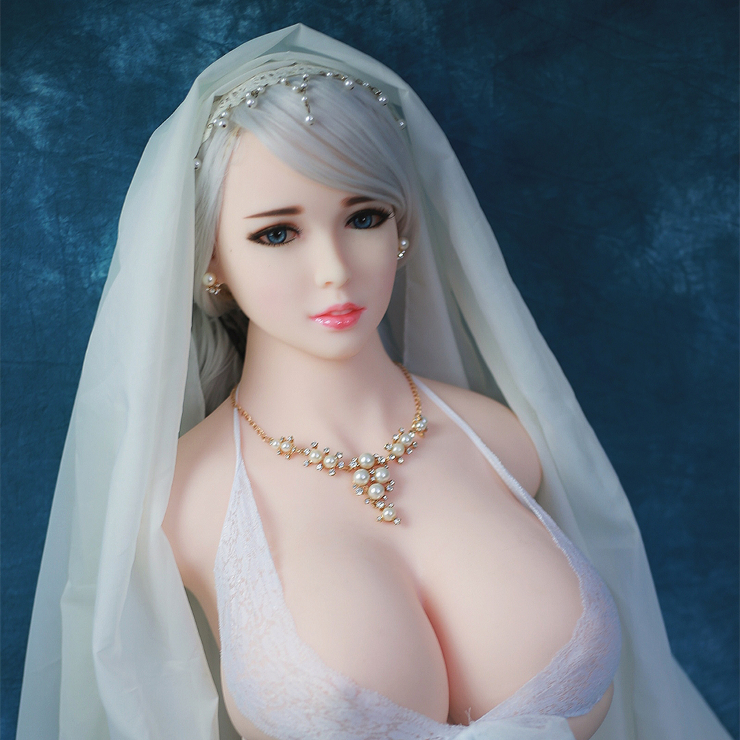 Junying half-body solid silicone doll real masturbation insertable sex toy for men with big breasts sex with Nancy