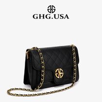 GHG light luxury brand big name Lingge small square bag 2021 new fashion spring and summer messenger chain bag