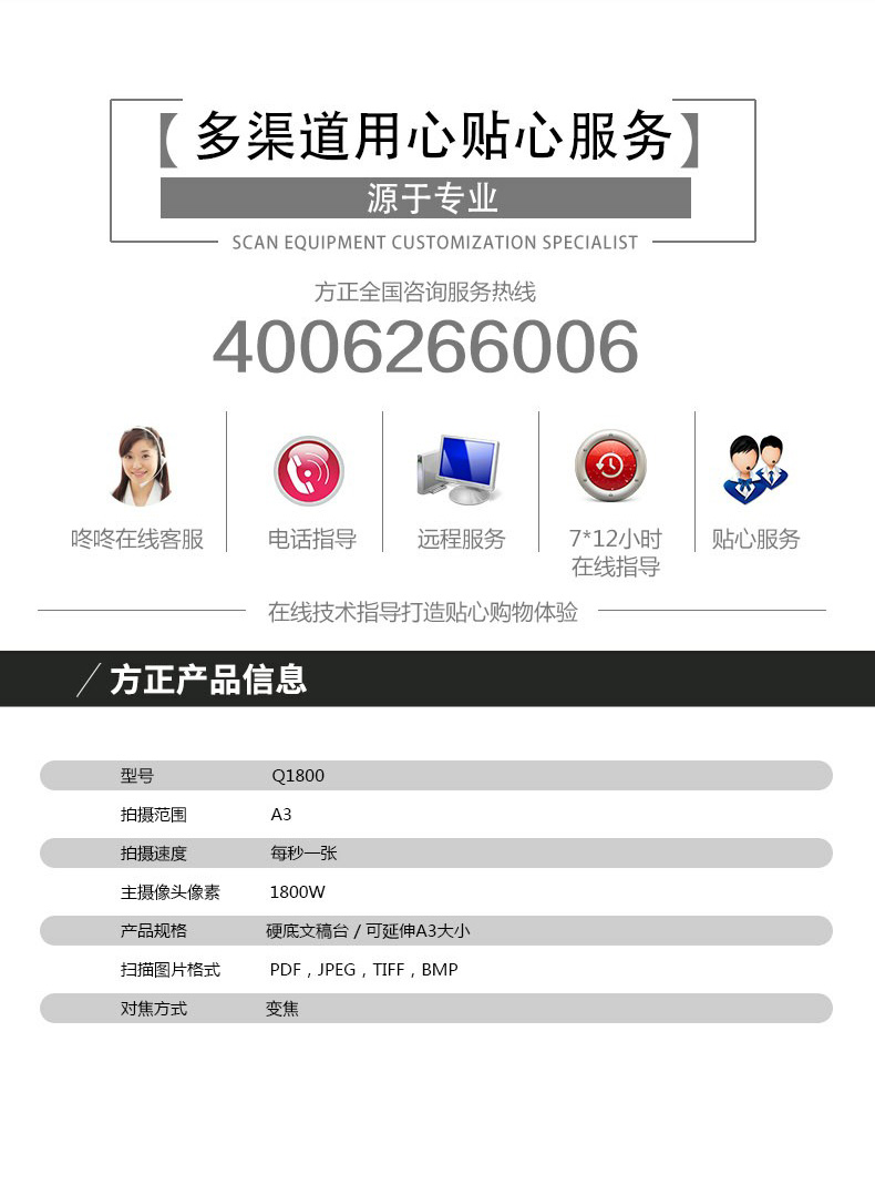 [SF] Người sáng lập Q1800 Gao Paiyi A4 A4 định dạng 18 triệu pixel Tài liệu hợp đồng nhận dạng OCR vào một cuốn sách miễn phí lấy nét bề mặt quét phẳng thông minh tự động - Máy quét
