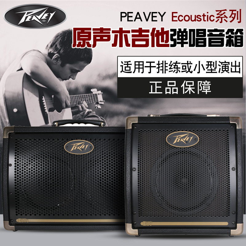 Peavey Folk Ecoustic20 Acoustic 208 Acoustic Guitar Transit-A Front Stage Playing and Singing Portable Speaker Loud