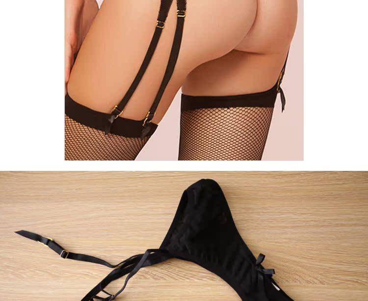 Garter set phù hợp với người đàn ông và phụ nữ châu Âu và Mỹ vui vẻ Đôi dây đeo duyên dáng vớ vui vẻ t quần thong dây nịt đùi