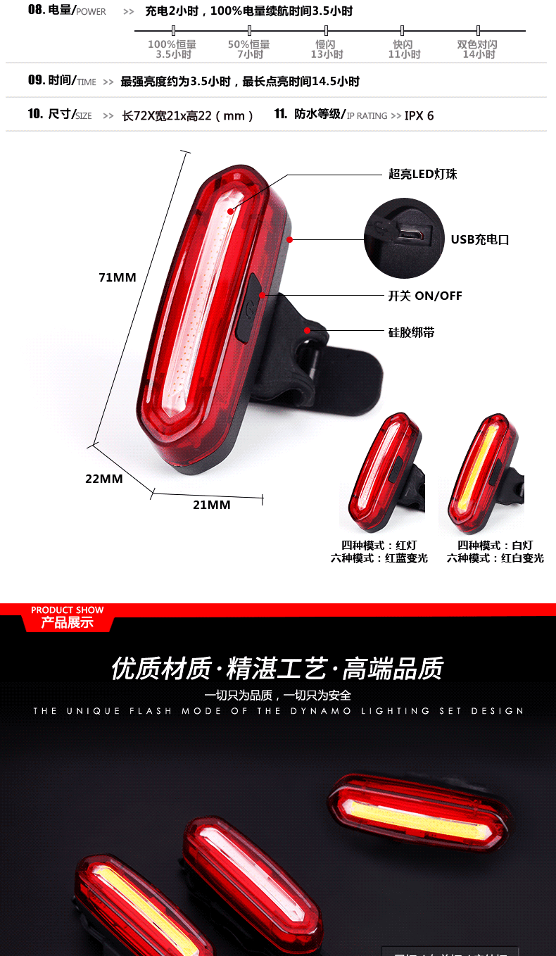 Lumière vélo - Taillights - Ref 2400766 Image 79