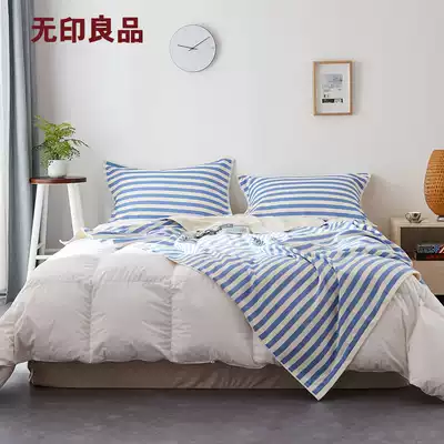 MUJI pure cotton blanket Air conditioning spring and summer blanket Single gauze terry towel quilt Summer cool quilt Old-fashioned sofa blanket