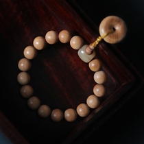 Qianmo India Laoshan sandalwood original bracelet hand string mahogany buddha beads female rosary black meat submerged sandalwood 0548