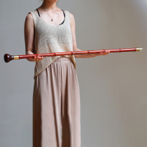 Bamboo Cane India Small Leaf Purple Sandalwood Anti-Slip Red Wood Solid Wood Old crutch Crutch Corner Collection Gifts 0904