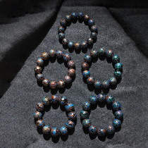 20MM18MM15MM book raw blue large lacquer beaded sandalwood Buddha pearl male and female hand chain national wind prayer beads 0086