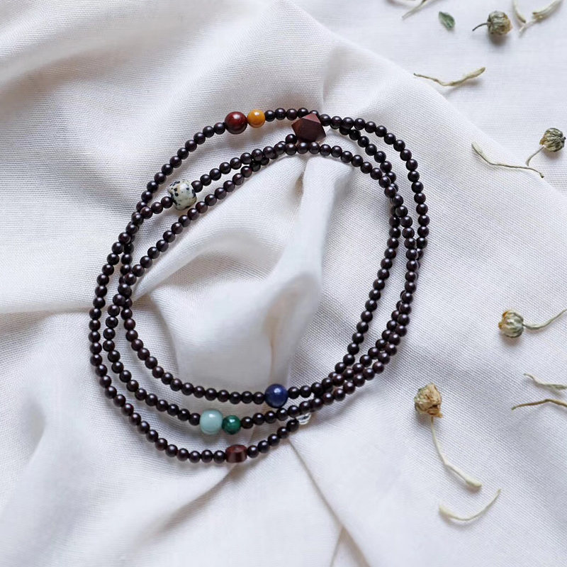 Starchen India Little Leaf Purple Sandalwood Handstring Women 4mm Buddha Everest Honolulu Artisan Gold Venus Sends Girlfriend Gift 0146