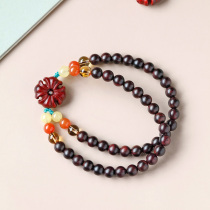 Haifei Hainan Huanghuali 6mm original bracelet sea yellow hand string rosary sandalwood Buddha beads for men and women bracelet 1122