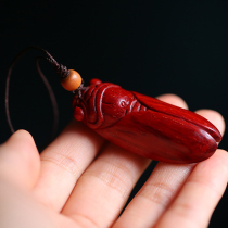 Golden Cicada Indian lobular rosewood pendant mahogany bag pendant blockbuster male handhold Venus pendant 0390