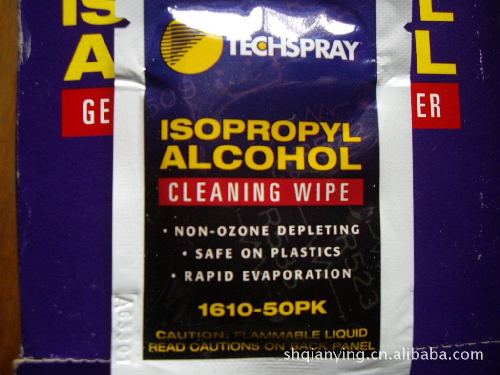 Agent hot sale American original TECHSPRAY 1610-50PK pre-wet wipe paper 1610-50PK