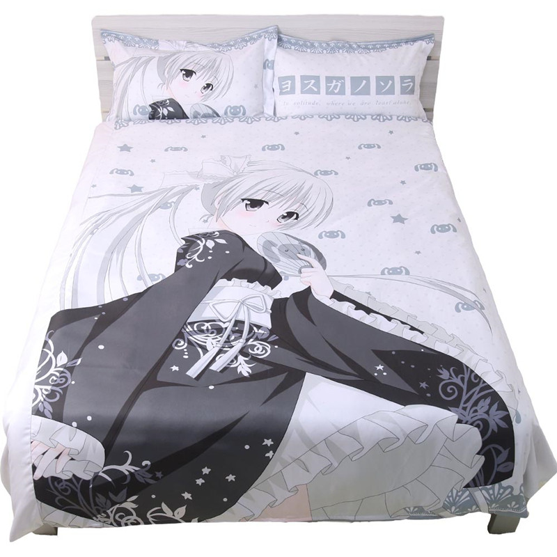 Các cạnh của anime anime tấm xung quanh chăn bao gồm bốn bộ ngày mùa xuân hoang dã chị em kiểm soát hai nhân dân tệ phim hoạt hình quilt tùy chỉnh các sticker cute