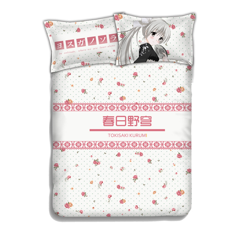 Các cạnh của anime anime tấm xung quanh chăn bao gồm bốn bộ ngày mùa xuân hoang dã chị em kiểm soát hai nhân dân tệ phim hoạt hình quilt tùy chỉnh các sticker cute