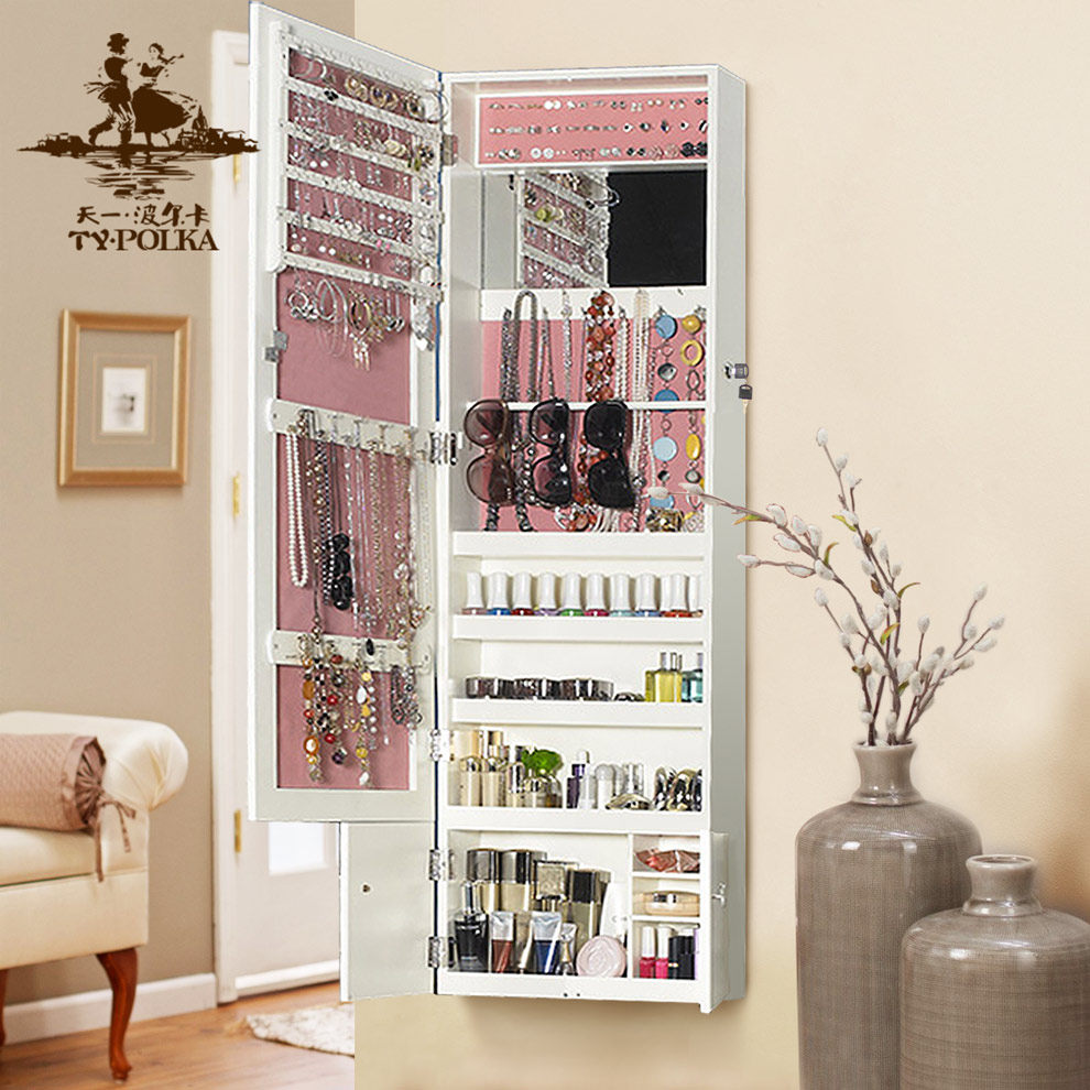 Tủ gương trang điểm treo tường bảo quản mỹ phẩm trang sức để trong phòng ngủ phòng khác tủ gương gắn tường đa năng tủ gương đựng đồ trang sức
