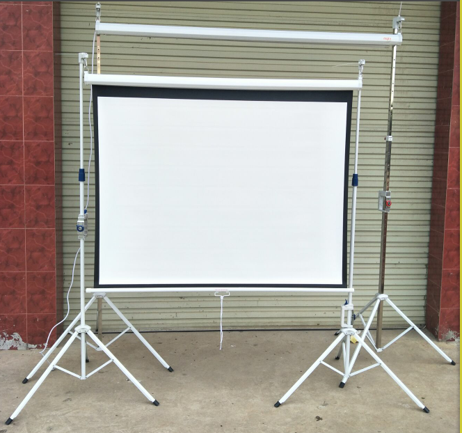 Screen bracket rod Simple floor bracket Screen rod Stainless steel electric screen bracket Accessories hook Projection screen projector screen bracket Mobile portable bracket Screen bracket