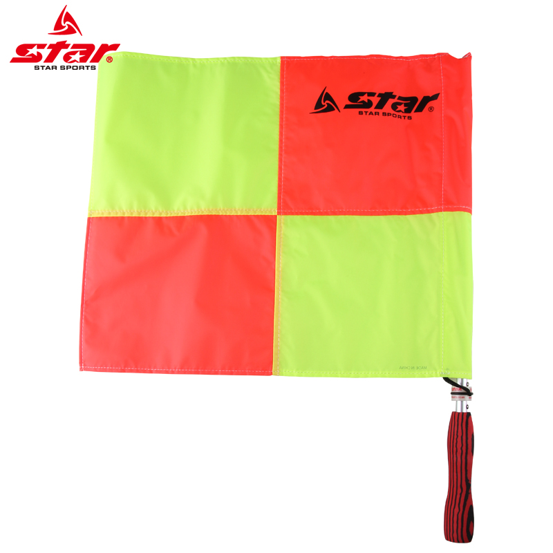 Star Star Soccer Match Assistant Hand Flag Referee Equipped Field Patrol Flag SA220