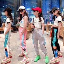 Girl Pants Xia Slim Fit Pants 8 Year Old Girl 9 Children Summer Clothing Ice Silk Anti-mosquito Pants Women Great Boy Summer Sports Pants