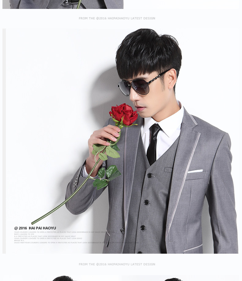 Costume homme HAIPAI HAOYU 100% Polyester pour printemps - Ref 1549793 Image 19