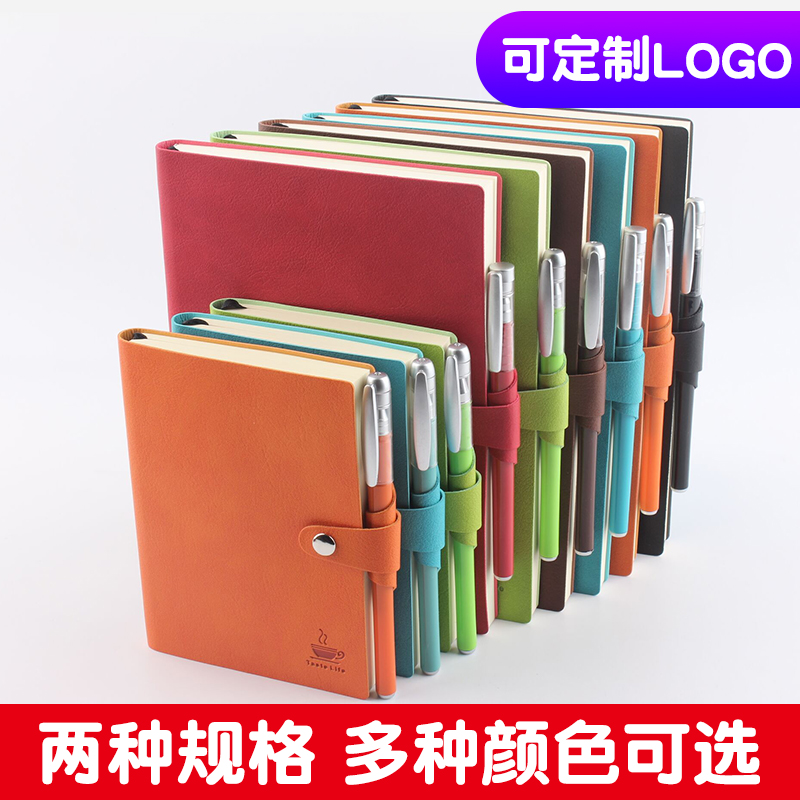 Joycomm Soft Leather Carry-on Notebook with Benko Xiaoqing New University Students a5 Business Reading notepad Small a6 Japanese Thickened Belt pen Hand ledger This female Jane approximately Handbooks book 862