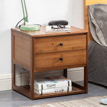Bedside table Bedroom Bedroom bedside Bedside Cabinets Domestic Bedside Small Cabinets Solid Wood Bedside Small Cabinets Shelve small