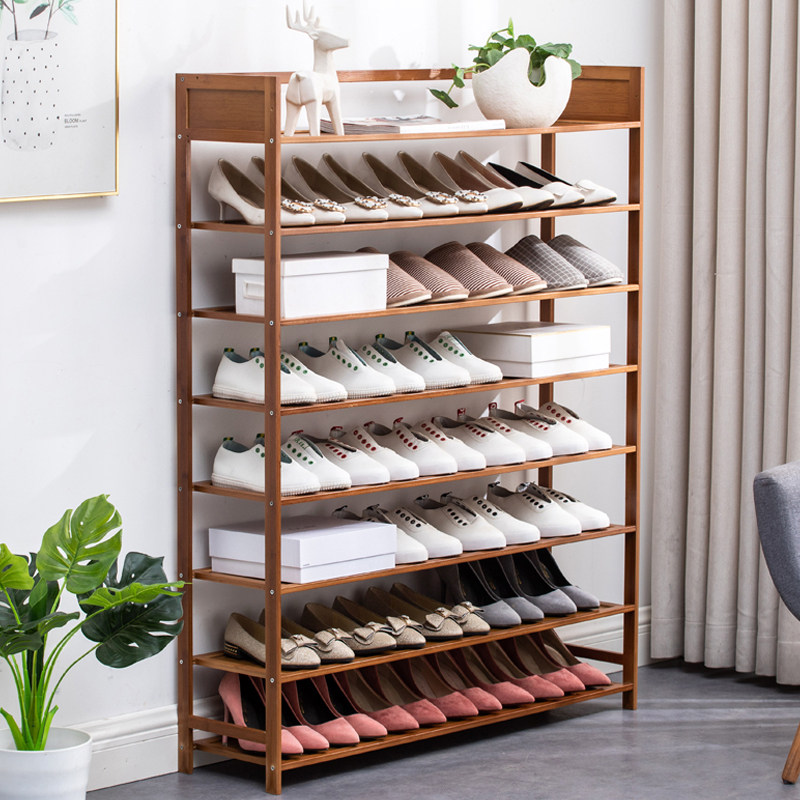 Simple shoe cabinet shoe rack home door slippers storage space saving corridor outdoor economical shoe rack