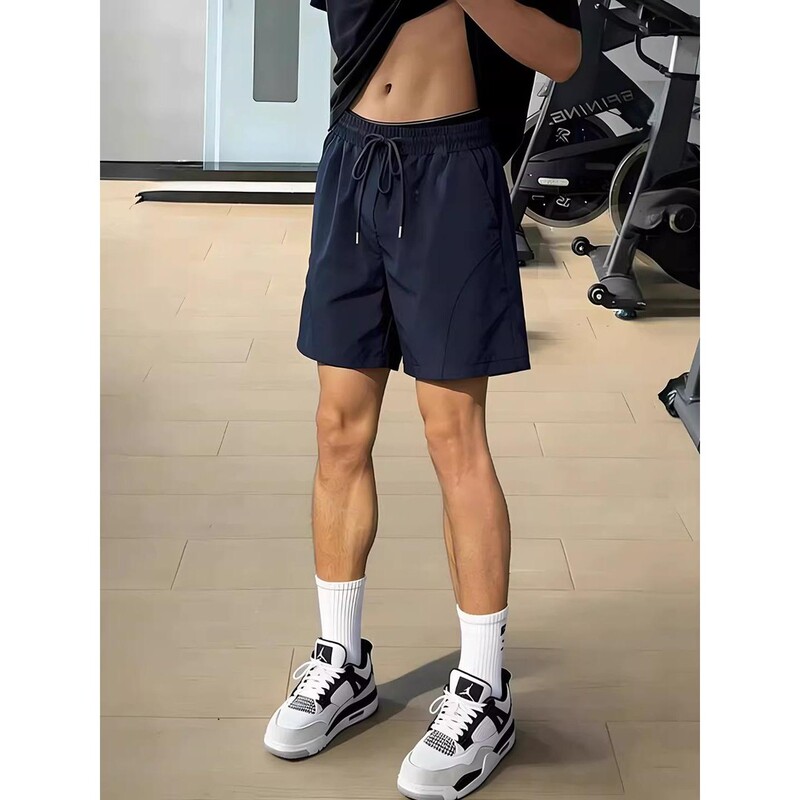Extra Large Size 150kg Quick-Dry Gym Shorts for Men, Summer American-Style Training Basketball Sports Pants, Straight-Leg Five-Point Shorts 2