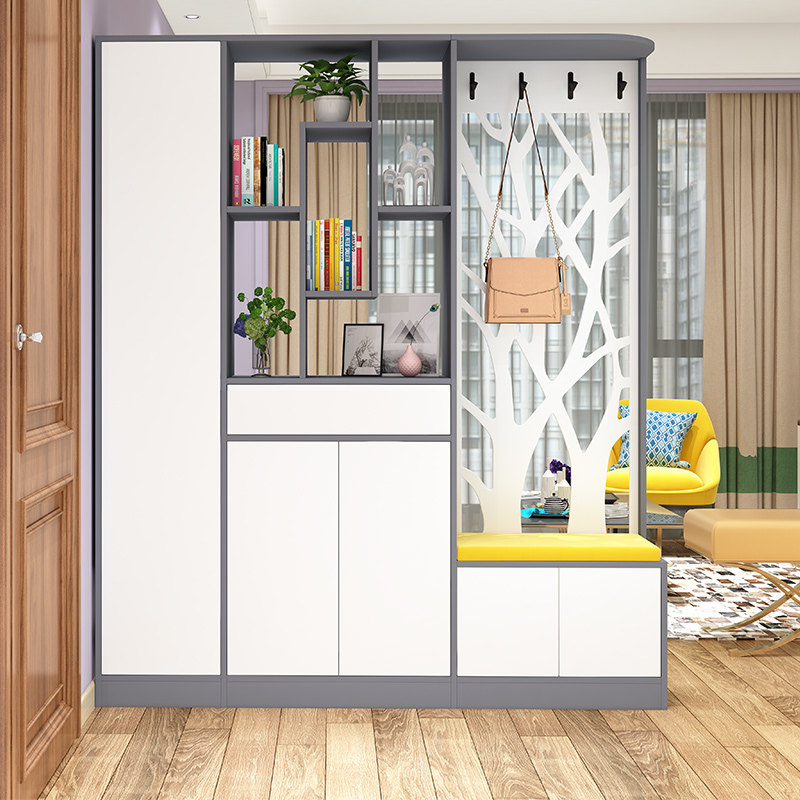 Entry door hollow porch cabinet guest restaurant carved partition cabinet hall cabinet screen cabinet simple modern shoe cabinet hall cabinet