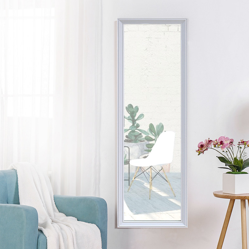 Obiwood full body mirror wall-mounted adhesive mirror hanging wall home bedroom floor mirror full body mirror hanging wall body mirror