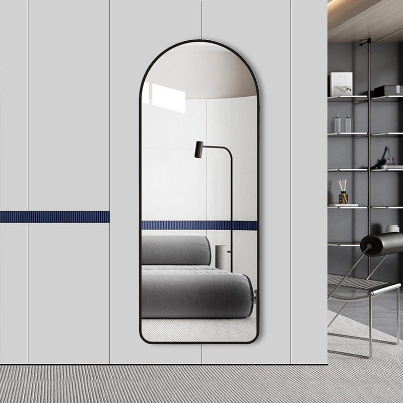 Arch-shaped full-body mirror full-body mirror applique wall explosion proof floor mirror home wall-mounted girl's bedroom female body mirror