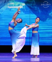 Adult Childrens Dai Ethnic Dance Suit Art Exam Dancing Out of Elastic Performance Suit Bag Hip Skirt Gradient Performance Dress