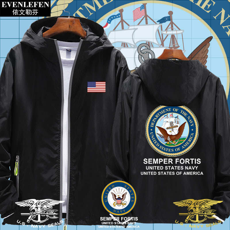 United States Navy Usa Navy Seals National Forces Hooded Jacket Men's and Women's Jacket Hoodie Casual Top United States Navy Usa Navy Seals National Forces Hooded Jacket Men's and Women's Jacket Hoodie Casual Top