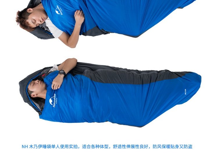 Naturehike Move Mummy Túi ngủ Cắm trại đơn Du lịch Túi ngủ Đi bộ di động Túi ngủ ngoài trời dành cho người lớn túi ngủ desert fox
