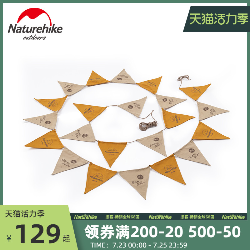 Naturehike Camping atmosphere Pennant Camping party decoration Holiday team Birthday small flag