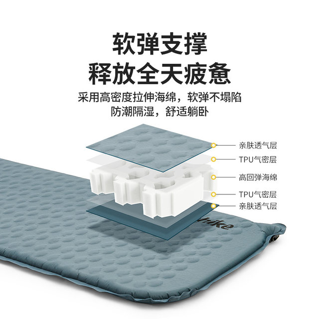 Naturehike ultra-light sponge ອັດໂນມັດ pad inflatable portable tent camping outdoor mat mat mat ປ້ອງກັນຄວາມຊຸ່ມ