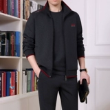 Спортивный костюм для пожилых людей, осенний комплект, для среднего возраста, 3 предмета, большой размер, 40 лет