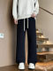 Winter thick alpaca straight-leg sweatpants for boys and teenagers plus velvet thickened warm student casual long pants