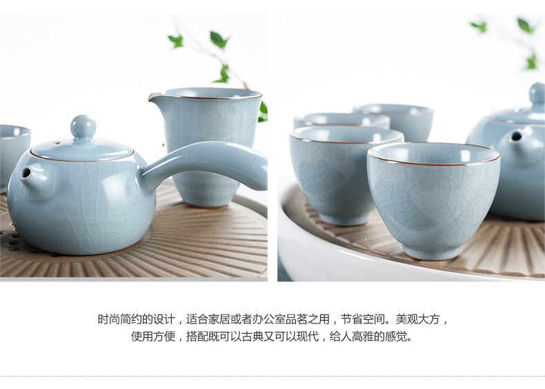 Household your up porcelain god kung fu tea set ceramic dry tea cups dish suits for Japanese contracted small tea sets tea sea