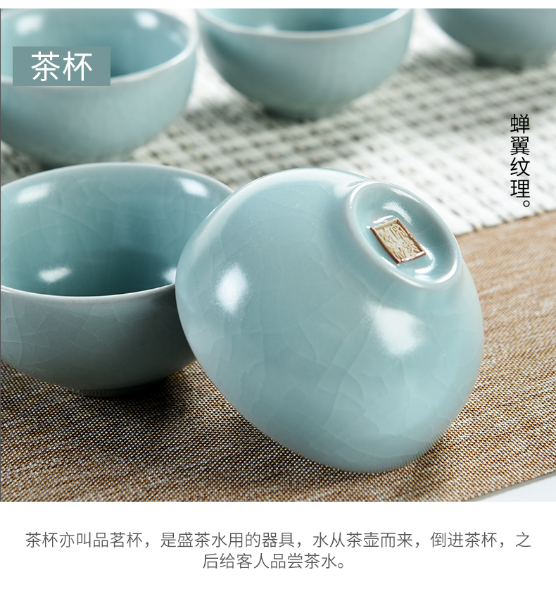 Porcelain god the glaze non - trace burn your up kung fu tea set with the ceramic teapot teacup office household gift boxes