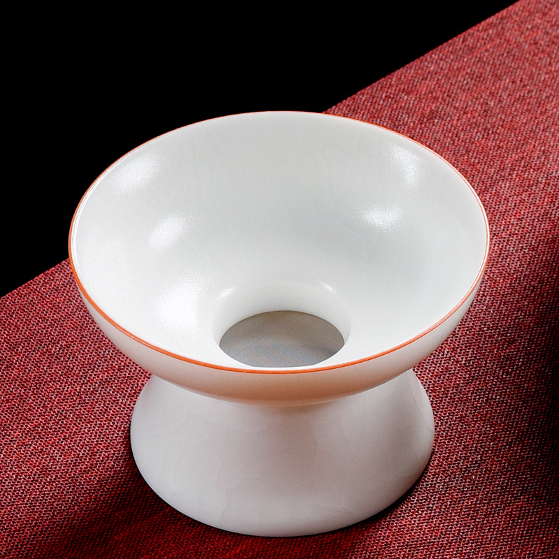 Modern household white porcelain god your up filter accessories zen kung fu tea tea tea filter ceramic network breakdown)