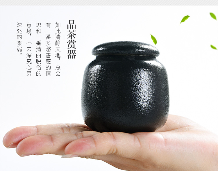 Sứ Chúa đơn giản Trà gốm Lon trà nhỏ Lon trà Hộp trà Bao bì Hộp trà Bộ hộp trà kín bình pha trà có lưới lọc inox