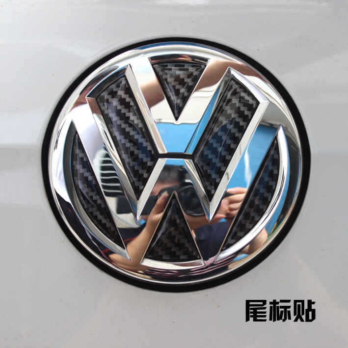 Fox CC Golf 7 New Maiteningling PassatTiguan Crystal Carbon Fiber Stickers Paper steering wheel sticker