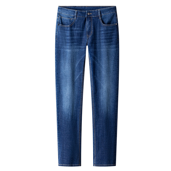 
[Cotton-sensing elastic] Mengtejiao men's jeans casual straight light-colored casual trousers slim 2025 new style