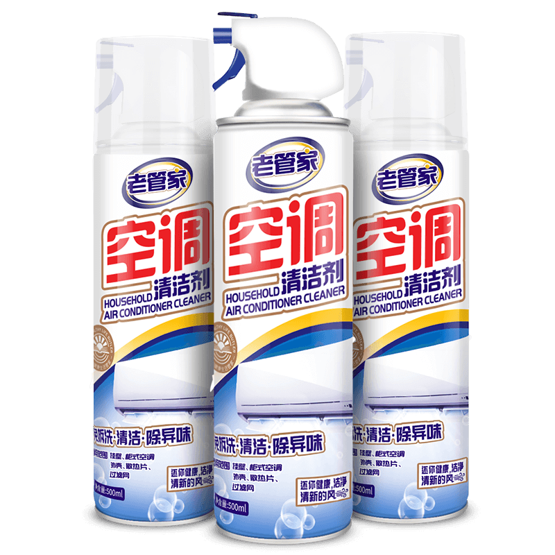 Old Butler Air Conditioner Cleaning Agent for Home Use, Disinfects, Deodorizes, and Sterilizes Without Disassembly or Washing, Foam Type